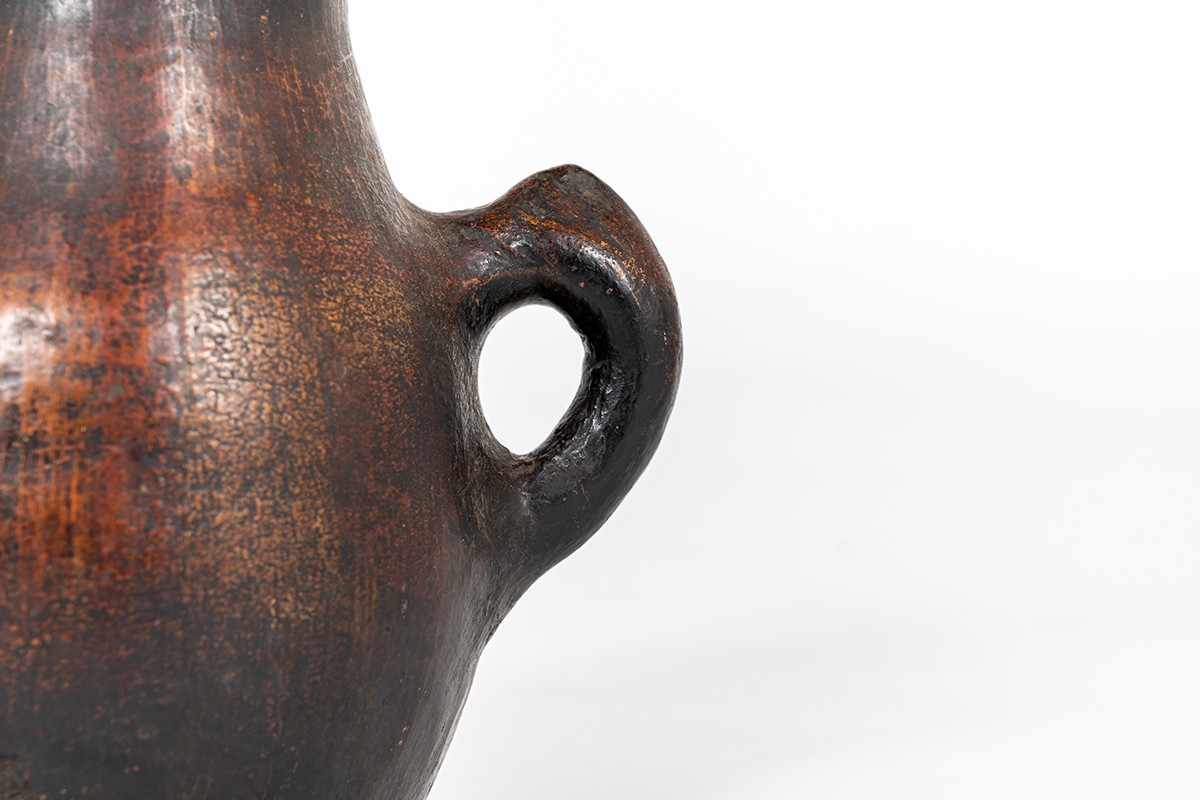 Vase in stoneware Ethnic design 1960