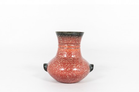 Vase en céramique moucheté Accolay 1960