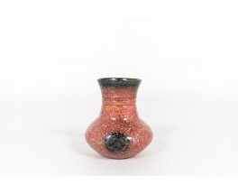 Accolay vase in speckled ceramic 1960