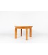 Round dining table with extension in elm edition Maison Regain 1980