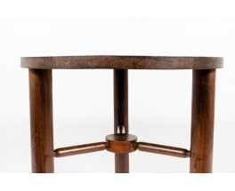 Tripod pedestal table in walnut 1950