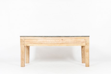 Console table in oak with granite top 1950