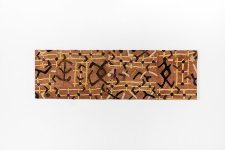 African textile canvas in raffia 1900
