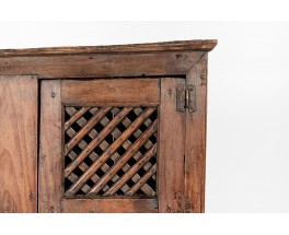Storage cabinet in elm brutalist design 1950