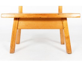 Benches small model with backrest in pine 1950 set of 2