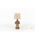 Lampe en céramique Raphaël Giarrusso abat-jour en corde 1960