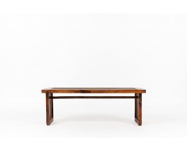 Rectangular coffee table in thuja Moroccan design 1950