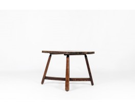 Square dining table small model in pine 1950