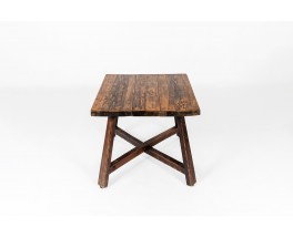 Square dining table small model in pine 1950