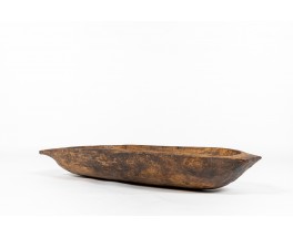 Large plate in monoxyl wood 1950