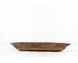 Large plate in monoxyl wood 1950