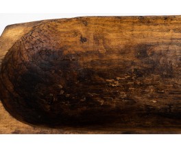 Large plate in monoxyl wood 1950