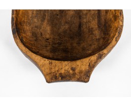 Large plate in monoxyl wood 1950