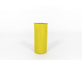 Vase en céramique jaune 1960