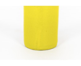 Vase en céramique jaune 1960