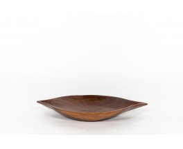 Monoxyl trinket bowl in mahogany African design 1950