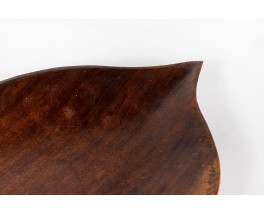 Monoxyl trinket bowl in mahogany African design 1950