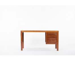 Andre Sornay desk in mahogany and brown laminate top 1960