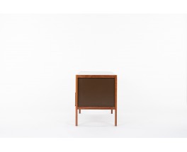 Andre Sornay desk in mahogany and brown laminate top 1960