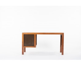 Andre Sornay desk in mahogany and brown laminate top 1960