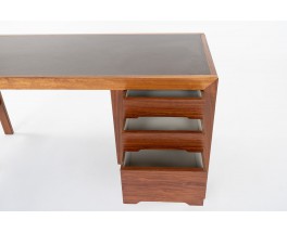 Andre Sornay desk in mahogany and brown laminate top 1960