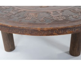 Table basse ronde Angel I Pazmino édition Muebles de Estilo 1960