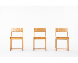 Andre Sornay chair in natural pine 1960