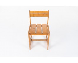 Andre Sornay chair in natural pine 1960