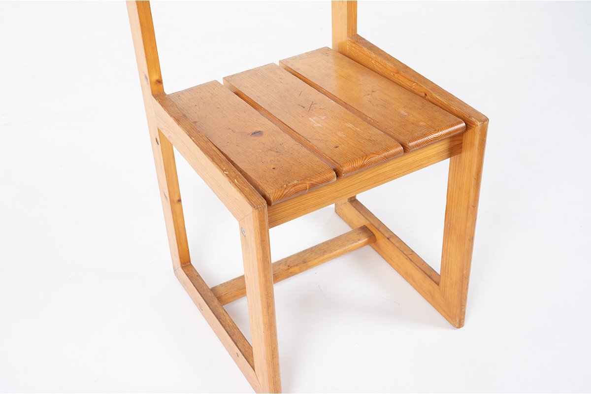 Andre Sornay chair in natural pine 1960