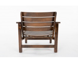 Armchair in oak with slat 1950