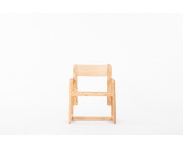 Andre Sornay armchair in pine 1960