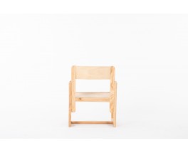 Andre Sornay armchair in pine 1960