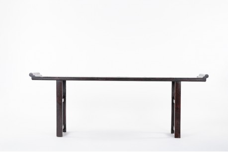 Console table Large model in blackened elm Chinese design 1900