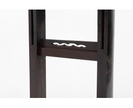 Console table Large model in blackened elm Chinese design 1900