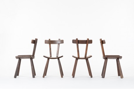 Chairs in pine Mountain design 1950 set of 4