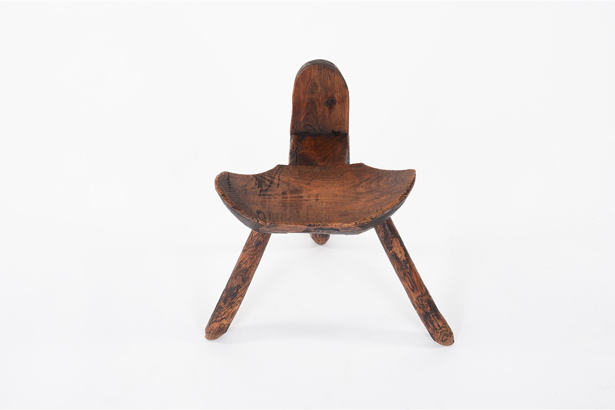 Tripod chair in oak 1950