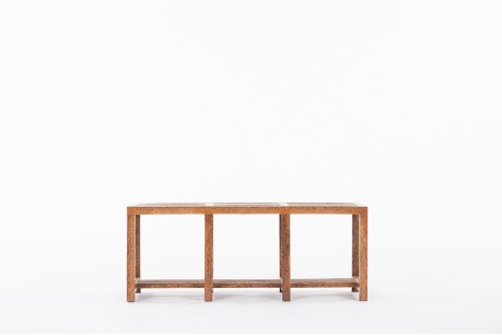 Coconut palm slatted bench 1950