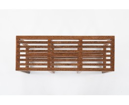 Coconut palm slatted bench 1950