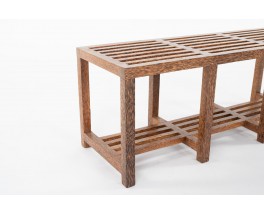 Coconut palm slatted bench 1950