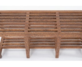 Coconut palm slatted bench 1950