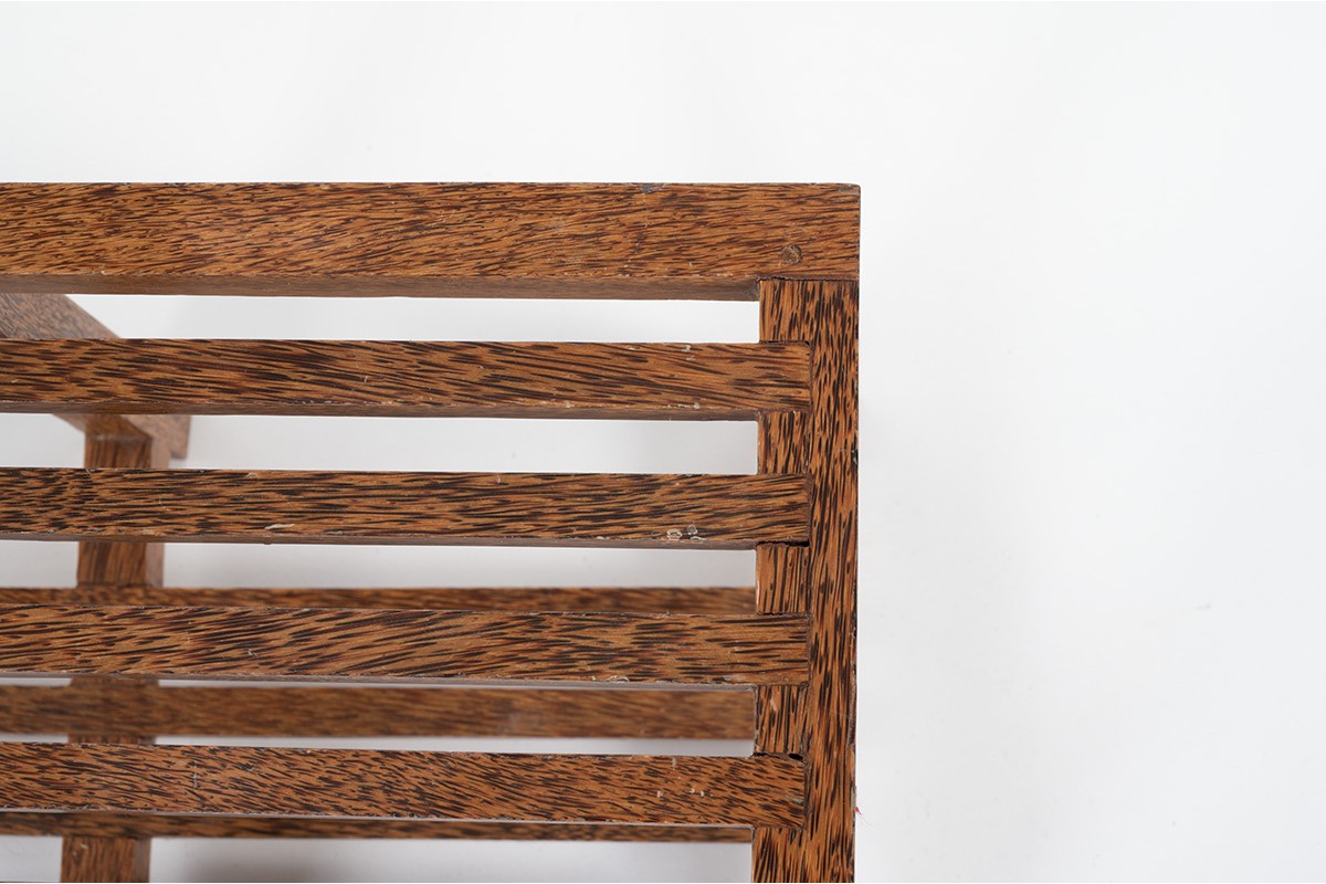 Coconut palm slatted bench 1950