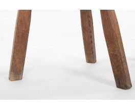 Stools in oak 1950 set of 3