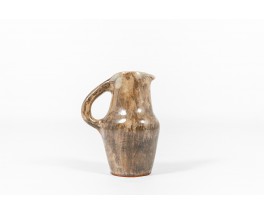 Pitcher in ceramic brown grey 1960