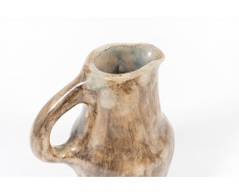 Pitcher in ceramic brown grey 1960