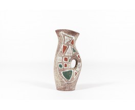 Ceramic vase Les Potiers D'Accolay 1960