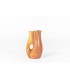 Vase Accolay en céramique orange 1960