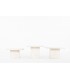 Nested coffee tables in travertine 1980 set of 3