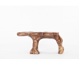 Console table in teak root from Bali 1980