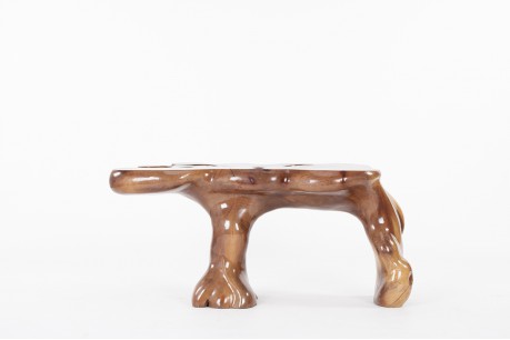 Console en racine de teck de Bali 1980