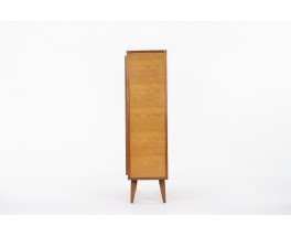 Armoire André Sornay en acajou blond et frêne 1950